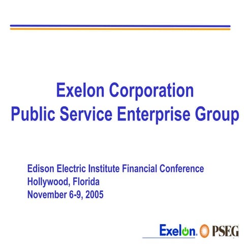 public serviceenterprise group ExelonEEI
