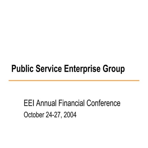 public serviceenterprise group EEIConference