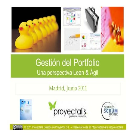 Gestión Ágil del Portfolio con Kanban