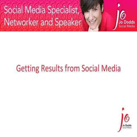 Getting Results from Social Media