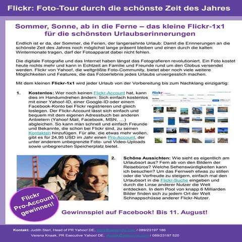 Flickr Urlaubs-Guide