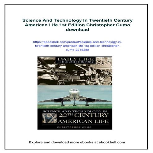 Science And Technology In Twentieth Century American Life 1st Edition Christo...