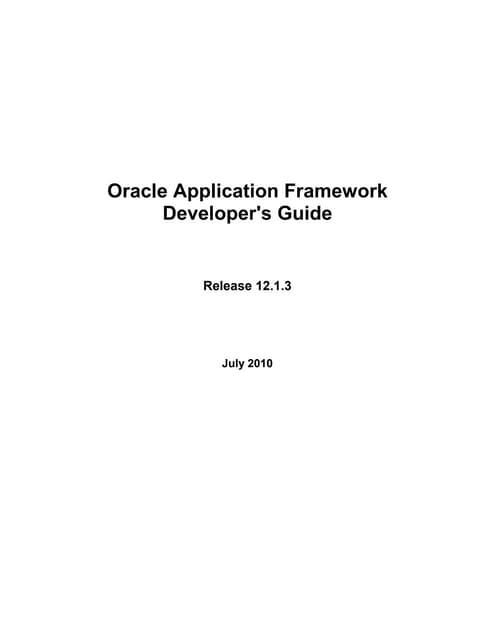 OAF Developer Guide 13.1.3