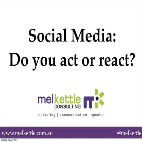 Presentation to Kenmore Chamber of Commerce, July 2011