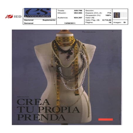 Clipping ES La Vanguardia 03/08/11 @iedbarcelona