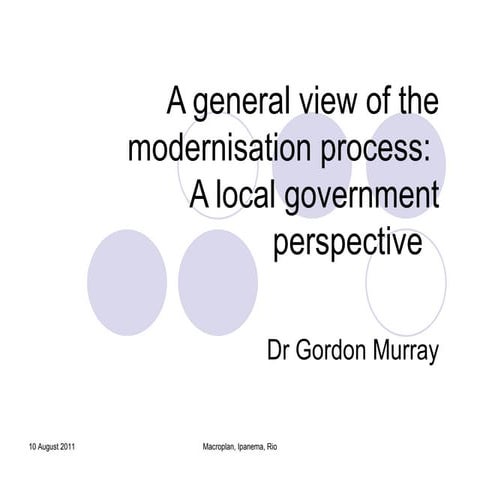 A General View Of The Modernisation Process