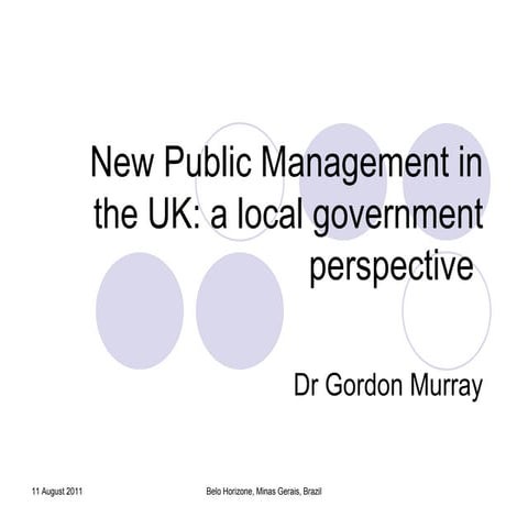 NPM in the UK: a local government perspective