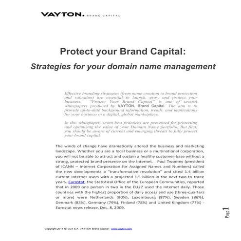 domain names management whitepaper | PDF