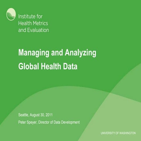 Managing and Analyzing Health Data (VLDB Conference)