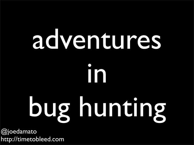 110864103 adventures-in-bug-hunting