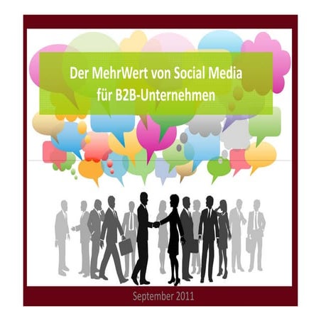 Der MehrWert von Social Media für B2B Unternehmen - downloadable