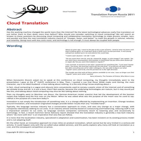 Cloud Translation