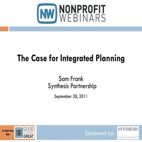 The Case for Integrated Planning