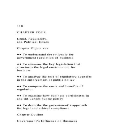 110 CHAPTER FOURLegal, Regulatory, and Political Iss.docx