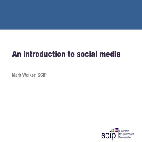 General introduction to social media