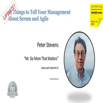 Update! Ten Things to Tell Management About Scrum and Agile