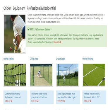 Professional Cricket Equipment