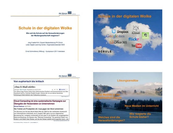 Schule in der digitalen Wolke