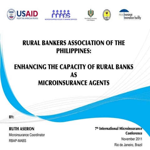 RBAP MI Initiative for Rural Banks