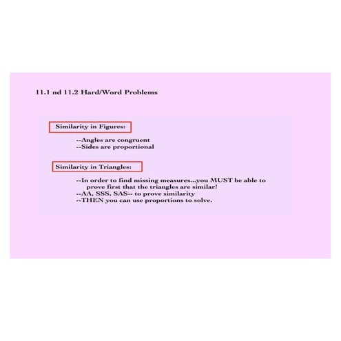 Similarities and congruences | PPT