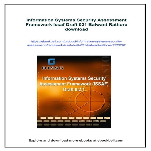 Information Systems Security Assessment Framework Issaf Draft 021 ...