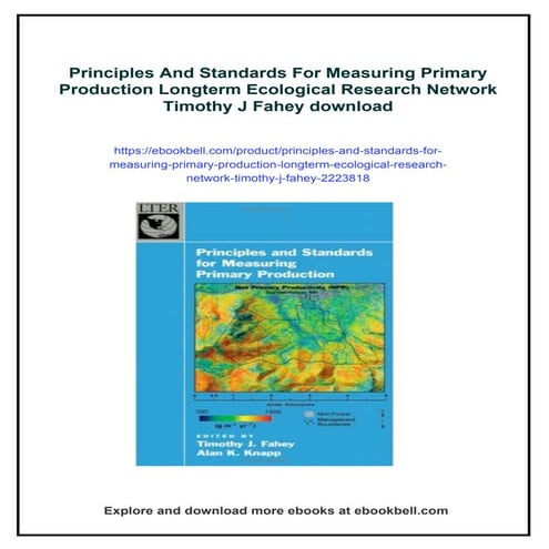 Principles And Standards For Measuring Primary Production Longterm ...