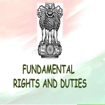 Fundamental Duties and rights