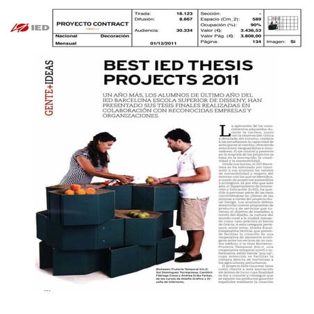 Clipping Proyecto Contract 01/12/11 @ IED Barcelona