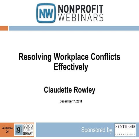 Resolving Workplace Conflicts Effectively