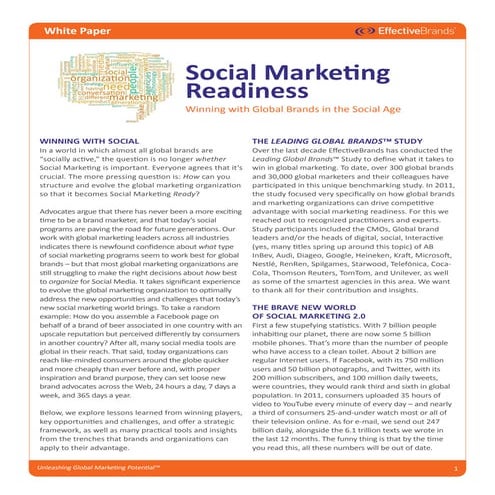 111215 EffectiveBrands Social Marketing Readiness whitepaper
