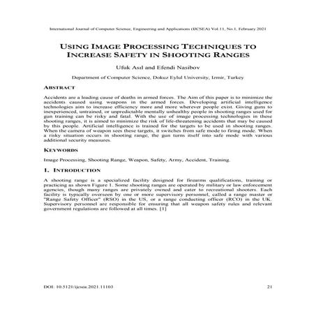 Using Image Processing Techniques to Increase Safety in Shooting Ranges ...