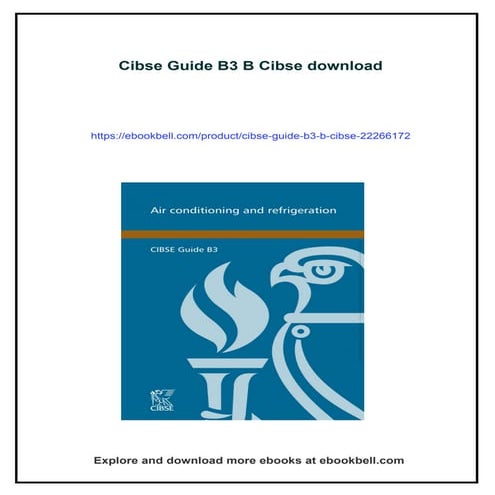Download full ebook of Cibse Guide B3 B Cibse instant download pdf