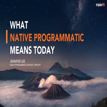 Session sponsored by TripleLift: What Native Programmatic means Today, Digida...