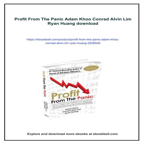 Profit From The Panic Adam Khoo Conrad Alvin Lim Ryan Huang | PDF