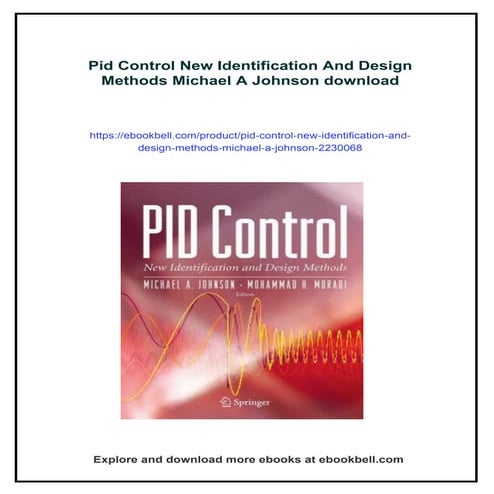 Pid Control New Identification And Design Methods Michael A Johnson