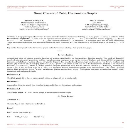 Some Classes of Cubic Harmonious Graphs