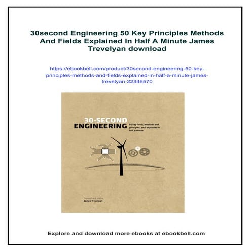 30second Engineering 50 Key Principles Methods And Fields Explained In Half A...