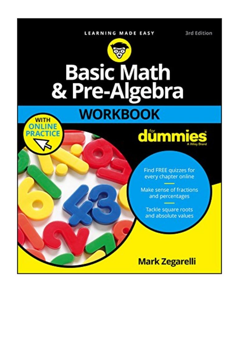 (2017) Basic Math and Pre-Algebra Workbook For Dummies (For Dummies