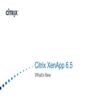 11 19 stephan pfister_citrix day - xen_app 6.5 whats new