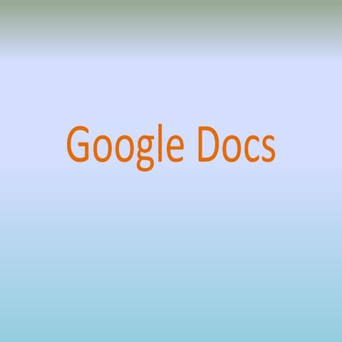 Google Docs