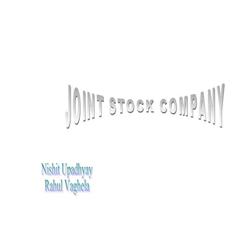 Joint Stock Company