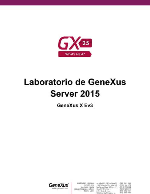 Laboratorio GXserver