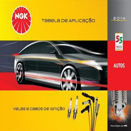 Tabela de Aplicação NGK 2014 Velas e Cabos de Ignição