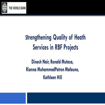 Annual Results and Impact Evaluation Workshop for RBF - Day One - Strengtheni...