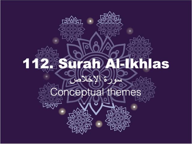112. Surah Al-Ikhlas