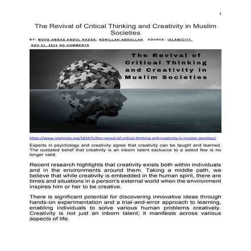 The Revival of Critical Thinking and Creativity in Muslim Societies.pdf