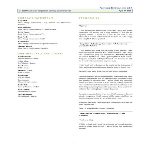 Duke energy strategy_application_mba_paper_3-20-2010 | PDF