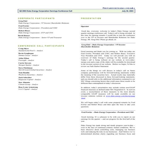 Duke energy strategy_application_mba_paper_3-20-2010 | PDF