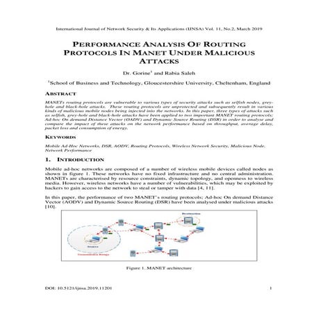 Performance Analysis of Routing Protocols in MANET Under Malicious Attacks