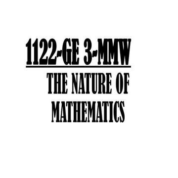 Mathematics In the Modern world Pptx STC